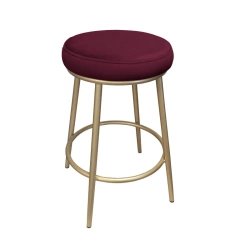 Hoker krzesło barowe Toby podstawa złota MG02